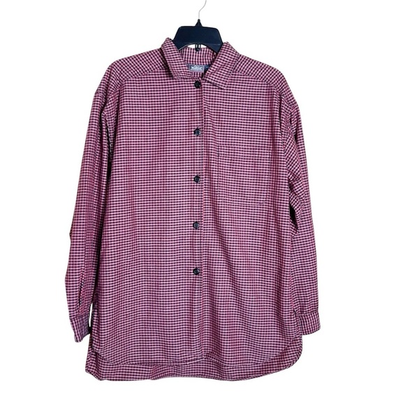 Woolrich Tops - Woolrich Women’s Size M Red Black Checkered Button Up Shirt Outdoor Gorpcore